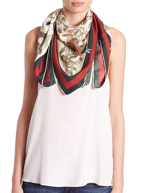 gucci foulard silk|gucci scarves for women.